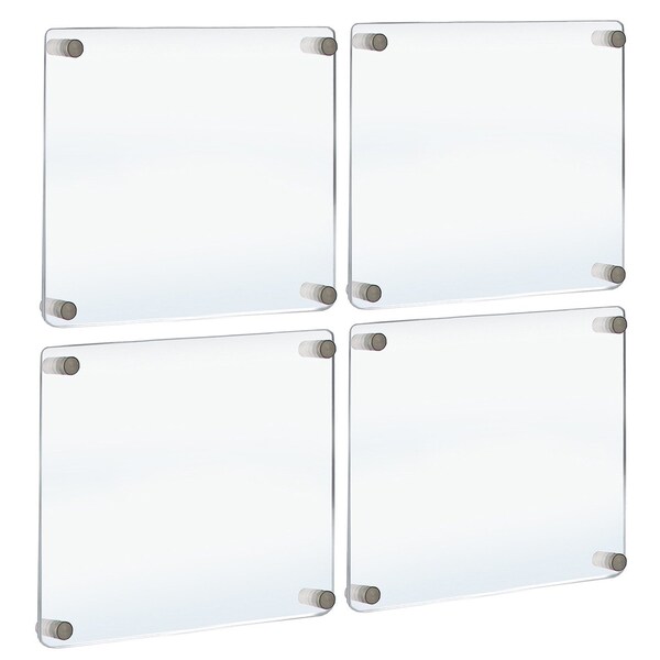 Gallery Wall Set of Four Floating Frames with Stand Off Caps: Overall Frame Size: 20in. x 20in.